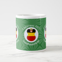 Deutsche Engel-Weihnachtsfahne Personalisiert Jumbo-Tasse