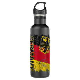 DEUTSCHE Fahne Vintag beängstigend DEUTSCHLAND Edelstahlflasche