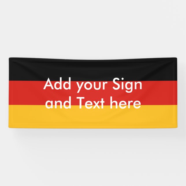 DEUTSCHE FLAGFARBEN + Ihre Ideen Banner (Horizontal)