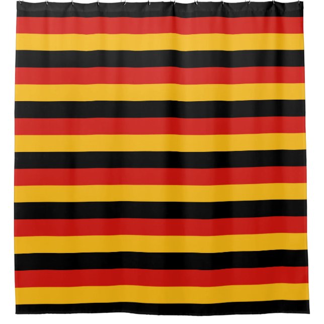 DEUTSCHE FLAGFARBEN + Ihre Ideen Duschvorhang (Vorderseite)