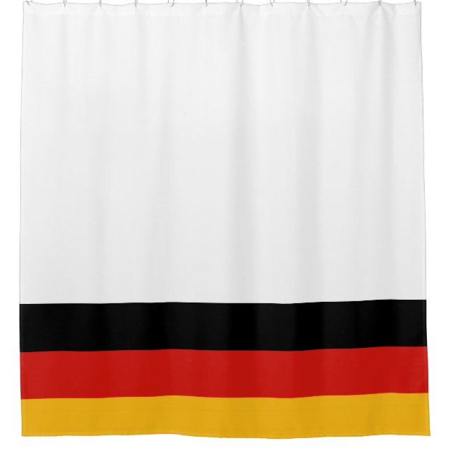DEUTSCHE FLAGFARBEN + Ihre Ideen Duschvorhang (Vorderseite)