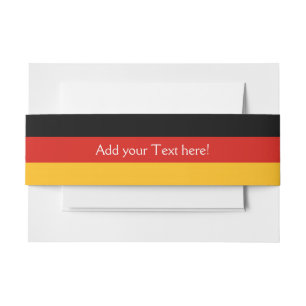 DEUTSCHE FLAGFARBEN + Ihre Ideen Einladungsbanderole