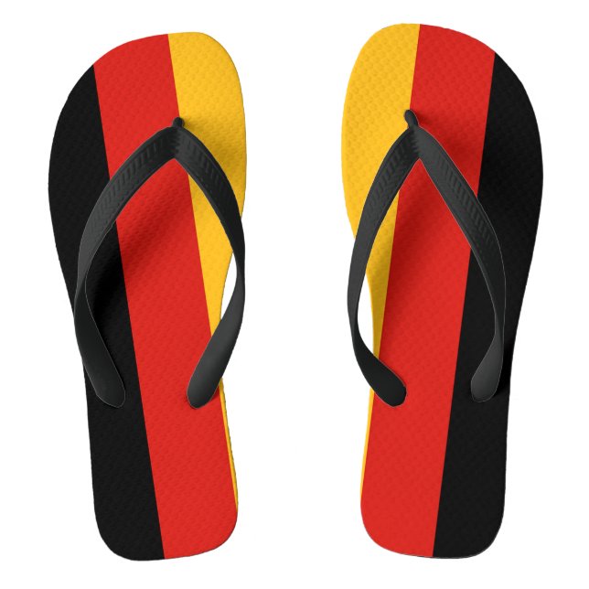 DEUTSCHE FLAGFARBEN + Ihre Ideen Flip Flops (Fußbett)