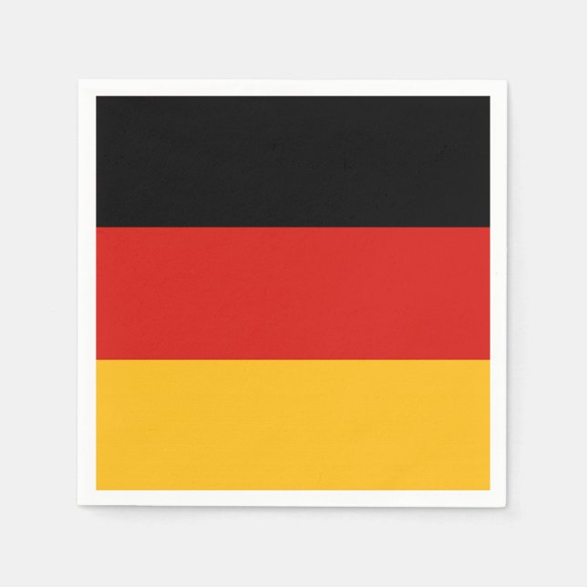 DEUTSCHE FLAGFARBEN + Ihre Ideen Serviette (Vorderseite)