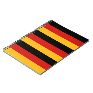 DEUTSCHE FLAGFARBEN NOTIZBLOCK
