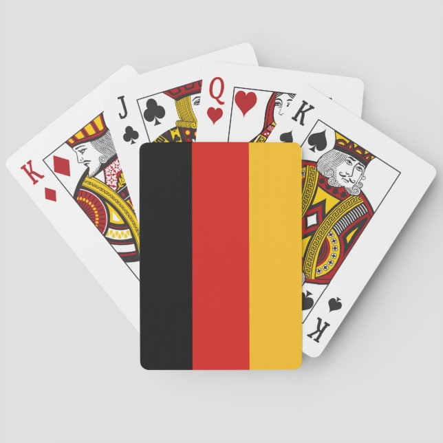 DEUTSCHE FLAGFARBEN SPIELKARTEN (Rückseite)