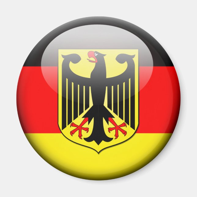 Deutsche Flagge 2.0 Magnet (Vorne)