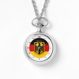 Deutsche Flagge, Adler/Deutschland Mode-/Design-Uh Armbanduhr