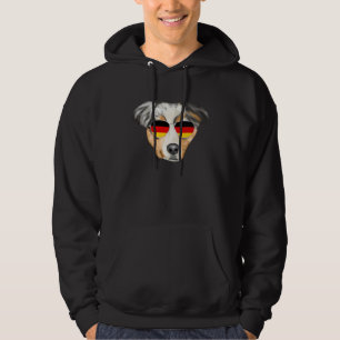 Deutsche Flagge Australian Shepherd Hund Deutschla Hoodie