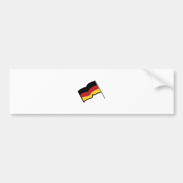 Deutsche Flagge Autoaufkleber (Vorne)