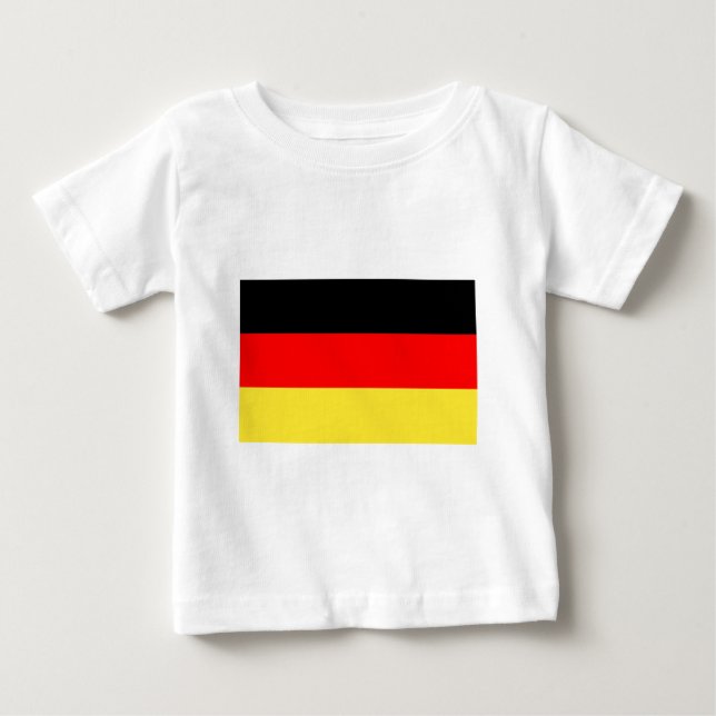 Deutsche Flagge Baby T-shirt (Vorderseite)
