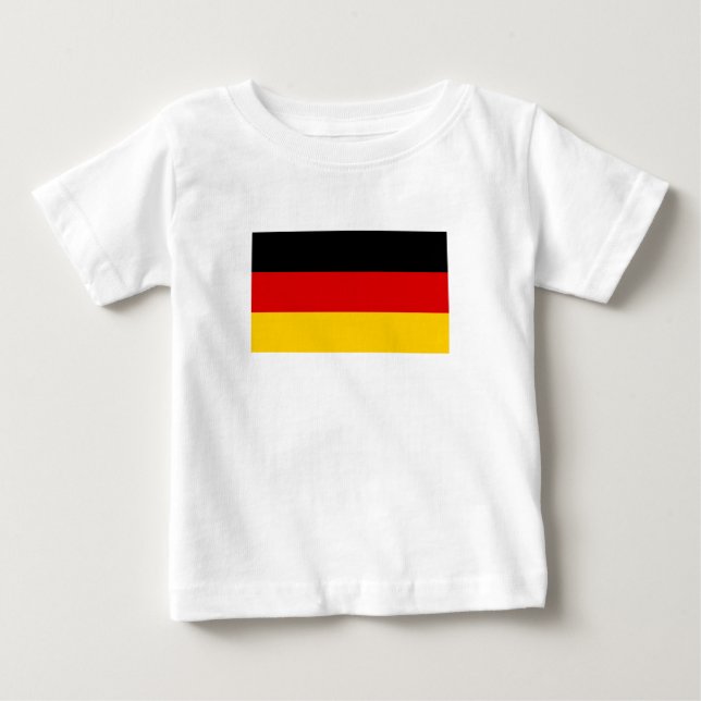 Deutsche Flagge Baby T-shirt (Vorderseite)