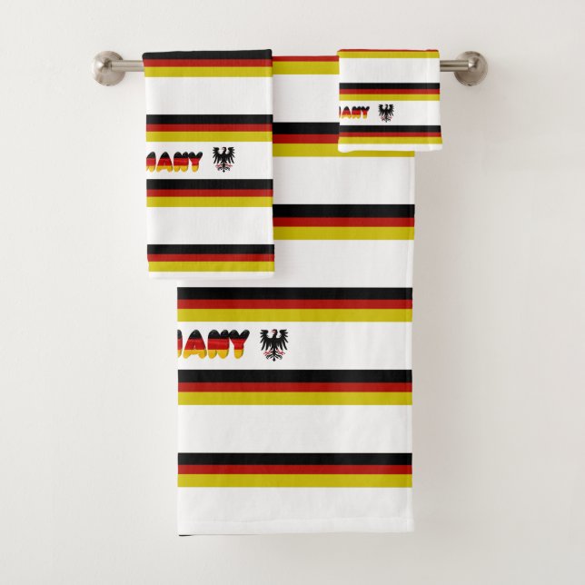 Deutsche Flagge Badhandtuch Set (Insitu)