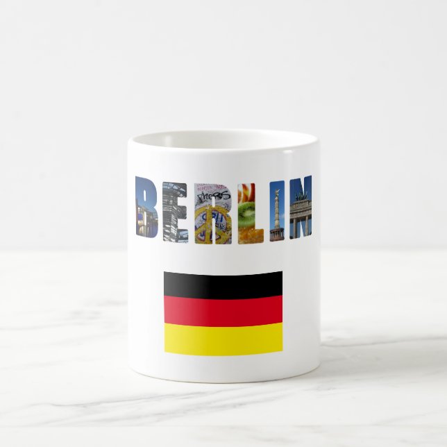 Deutsche Flagge Berlin Kaffeetasse (Mittel)