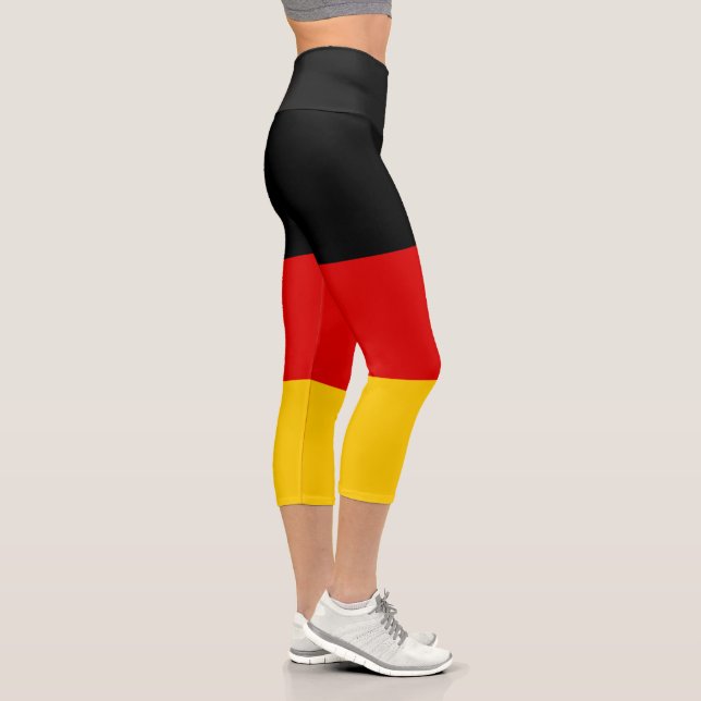 Deutsche Flagge Capri Leggings (Rechts)