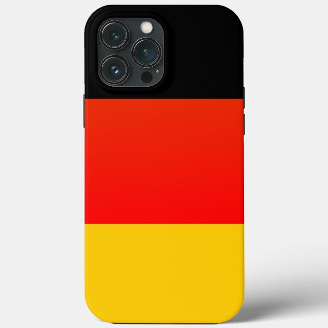 Deutsche Flagge Case-Mate iPhone Hülle (Rückseite)