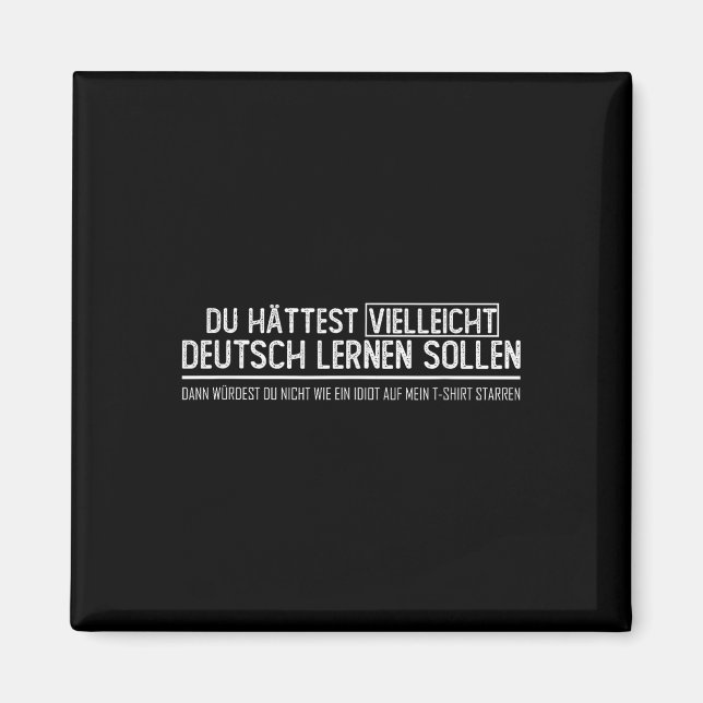 Deutsche Flagge _ _ Deutsch. Magnet (Vorne)