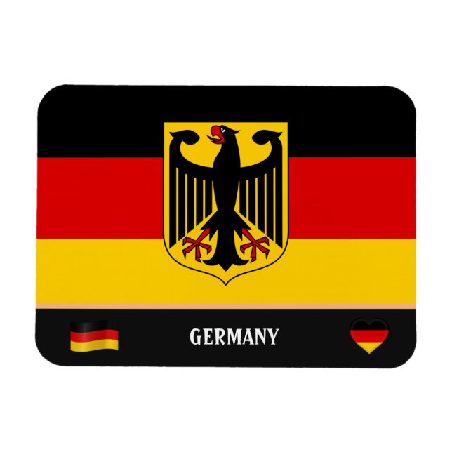 Deutsche Flagge / Deutschland / Deutschland Magnet (Horizontal)