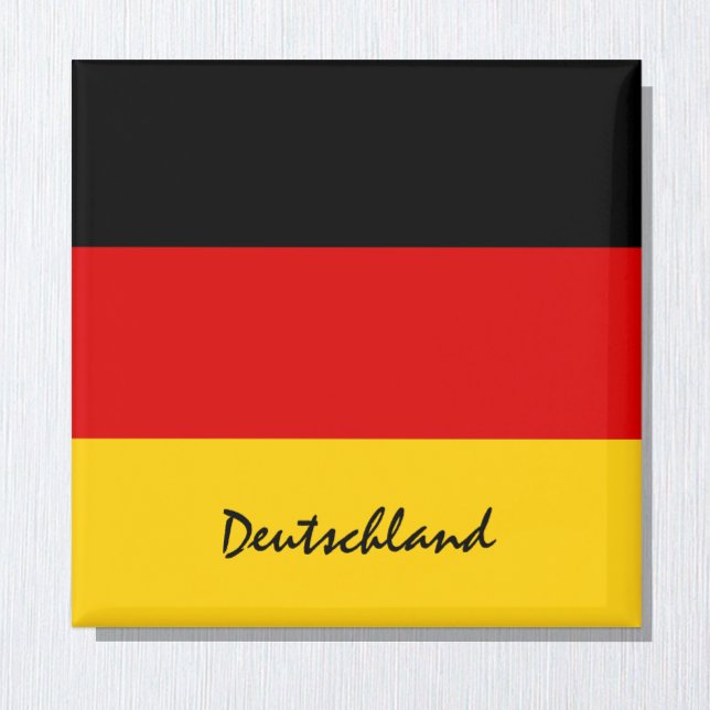 Deutsche Flagge & Deutschland Ferien-/Sportfans Magnet (Von Creator hochgeladen)