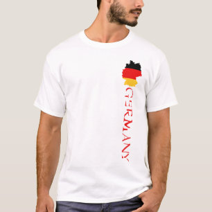 Deutsche Flagge Deutschland Karte T-Shirt