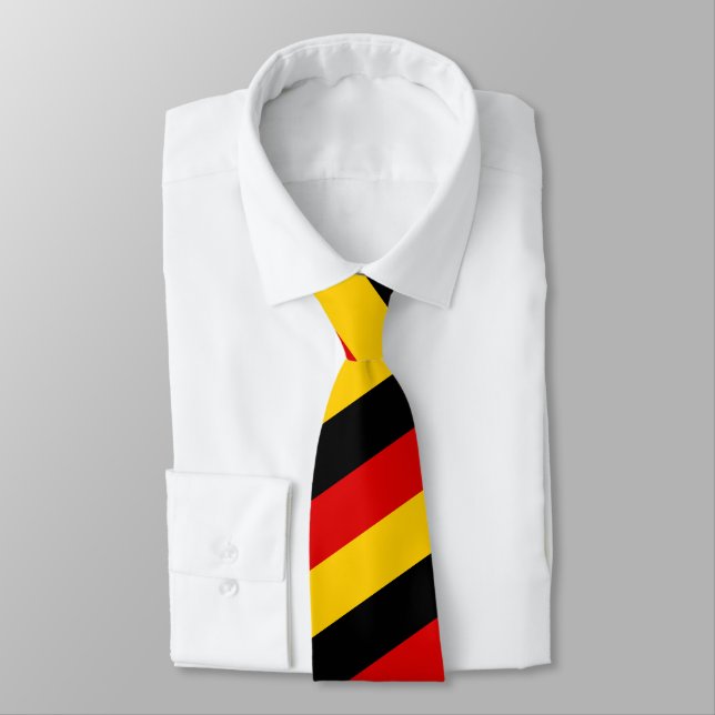 Deutsche Flagge - Deutschland - Reisen, Urlaub / S Krawatte (Gebunden)