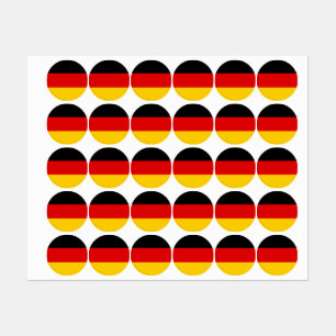Deutsche Flagge Etiketten