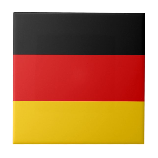 Deutsche Flagge Fliese (Vorderseite)