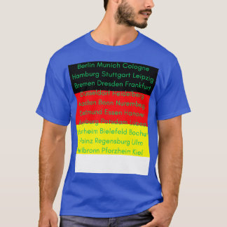 Deutsche Flagge für Städte T-Shirt