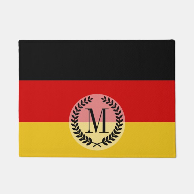 Deutsche Flagge Fußmatte (Vorderseite)