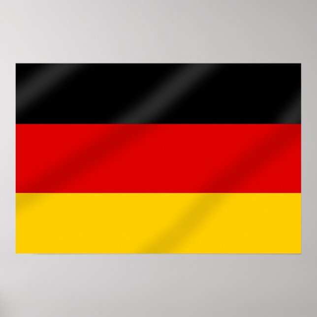 Deutsche Flagge Geschenke Poster (Vorne)