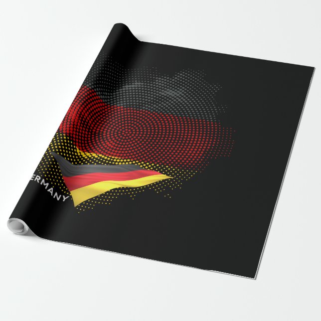Deutsche Flagge Geschenkpapier (Ungerollt)