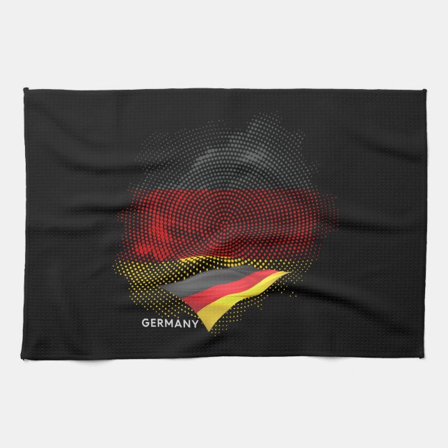 Deutsche Flagge Geschirrtuch (Horizontal)