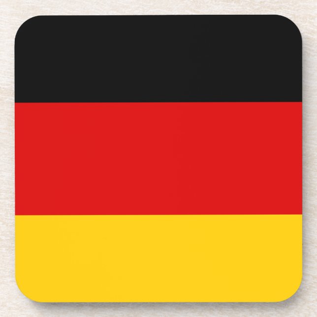 Deutsche Flagge Getränkeuntersetzer (Vorderseite)