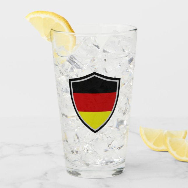 Deutsche Flagge Glas (Vorderseite Ice)