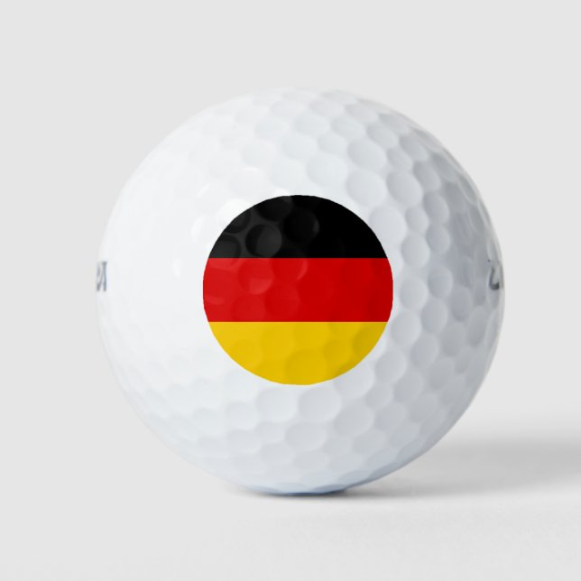 Deutsche Flagge Golfball (Vorderseite)
