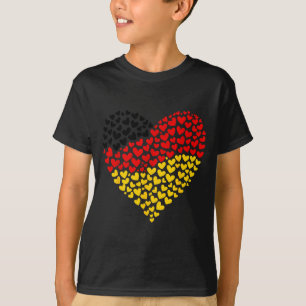 Deutsche Flagge Herz von Pion für Deutschland Frau T-Shirt