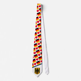 Deutsche Flagge Herzmuster Deutschland Nationalsto Krawatte
