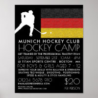 Deutsche Flagge, Hockey-Spieler, Camp-Werbung
