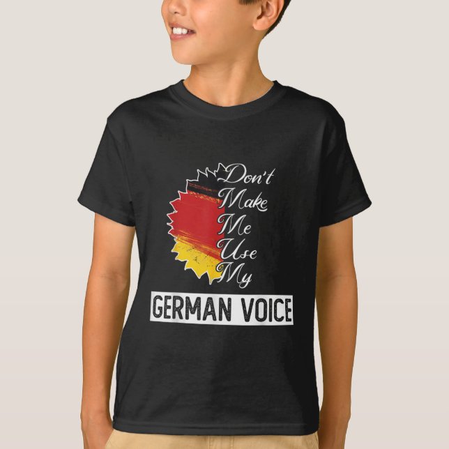 Deutsche Flagge _ _ Ich darf meine deutsche Stimme T-Shirt (Vorderseite)