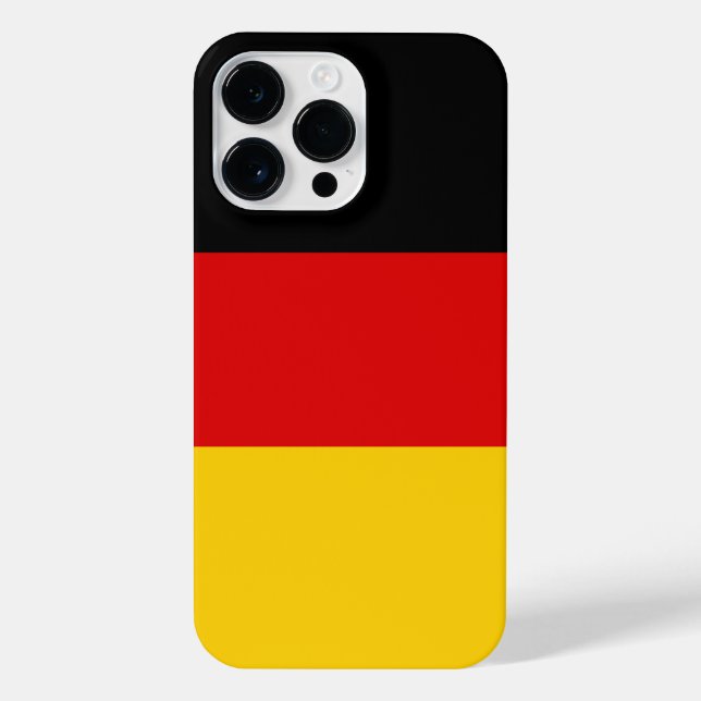 Deutsche Flagge iPhone 14 Pro Max Hülle (Rückseite)