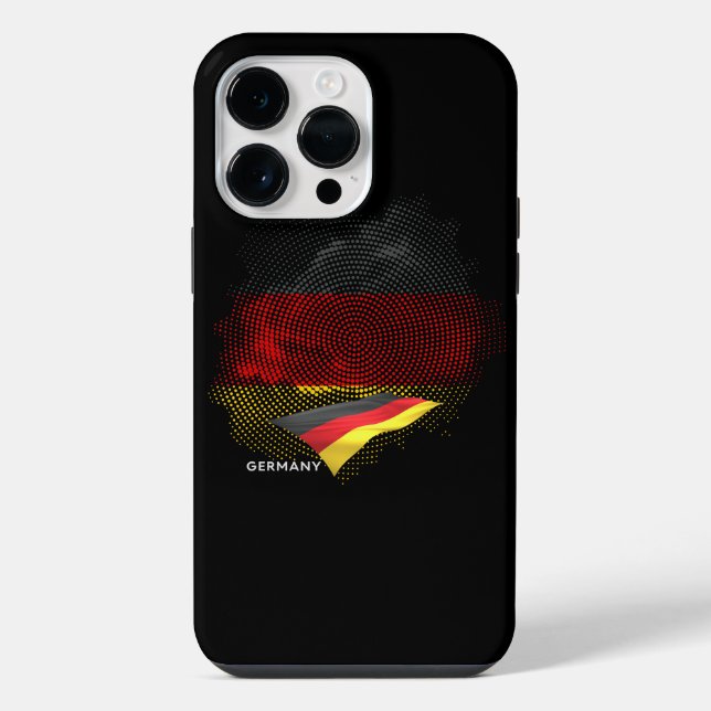 Deutsche Flagge iPhone 14 Pro Max Hülle (Rückseite)
