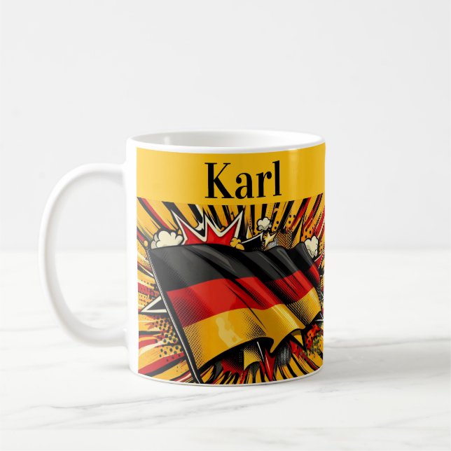 Deutsche Flagge Kaffeetasse.  Kaffeetasse (Links)
