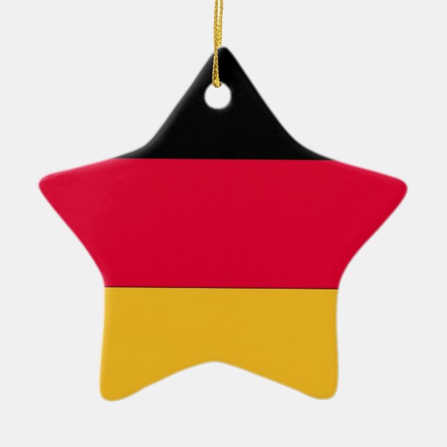 Deutsche Flagge Keramikornament (Vorne)