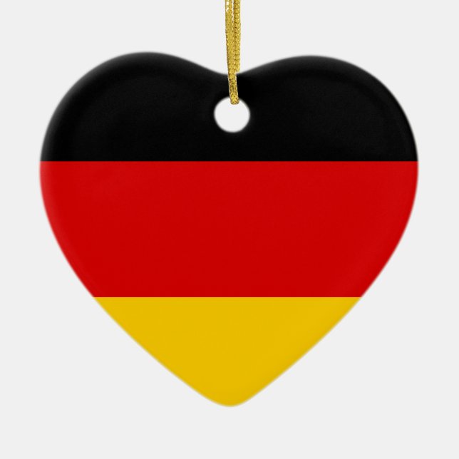 Deutsche Flagge Keramikornament (Vorne)