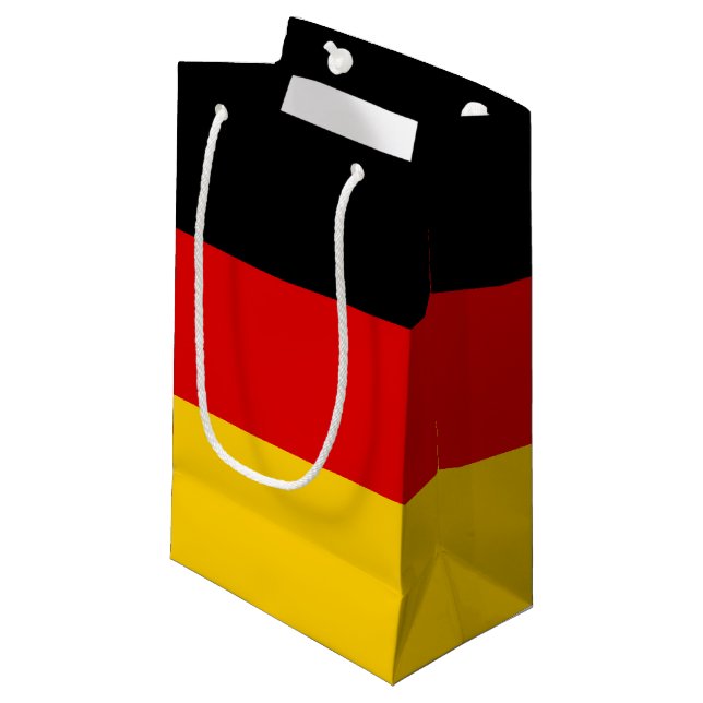 Deutsche Flagge Kleine Geschenktüte (Vorderseite Schrägansicht)