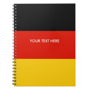 Deutsche Flagge kundenspezifischen gewundenen Notizblock