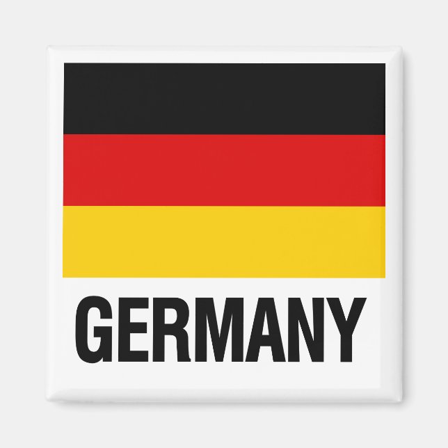 Deutsche Flagge Magnet (Vorne)
