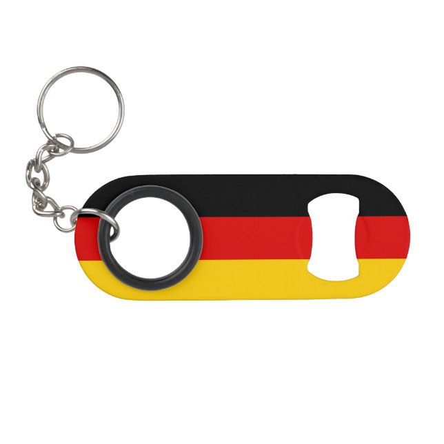 Deutsche Flagge Mini Flaschenöffner (Vorderseite (Horizontal))