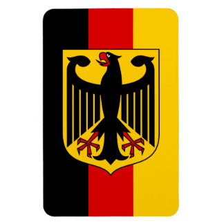 Deutsche Flagge mit Wappen Magnet