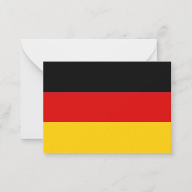 Deutsche Flagge Mitteilungskarte (Vorderseite)